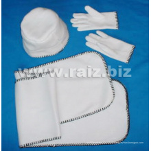 Plain 3 Set for Winter (chapeau + gants + écharpe)